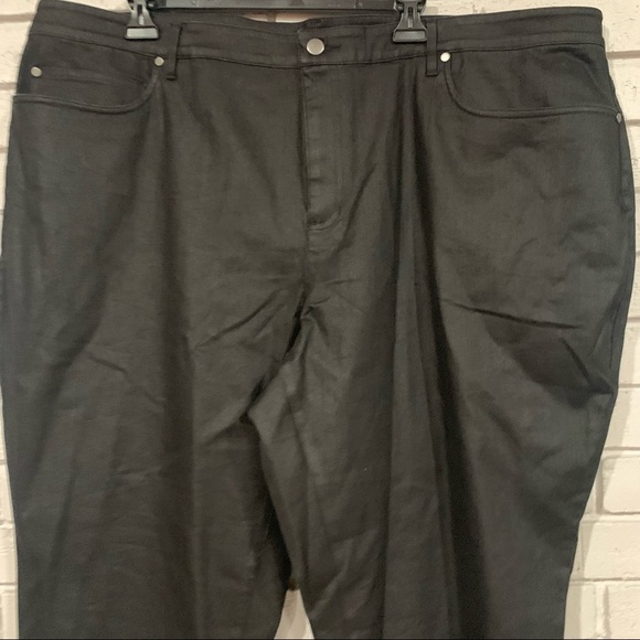 Eileen Fisher Women’s Coated Black Slim Ankle Jean - Picture 7 of 14